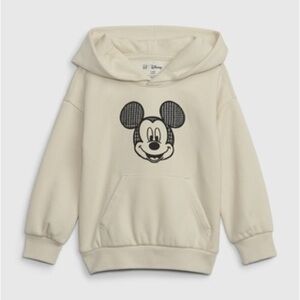 3T Kids Cream Hoodie Mickey Mouse Baby Gap